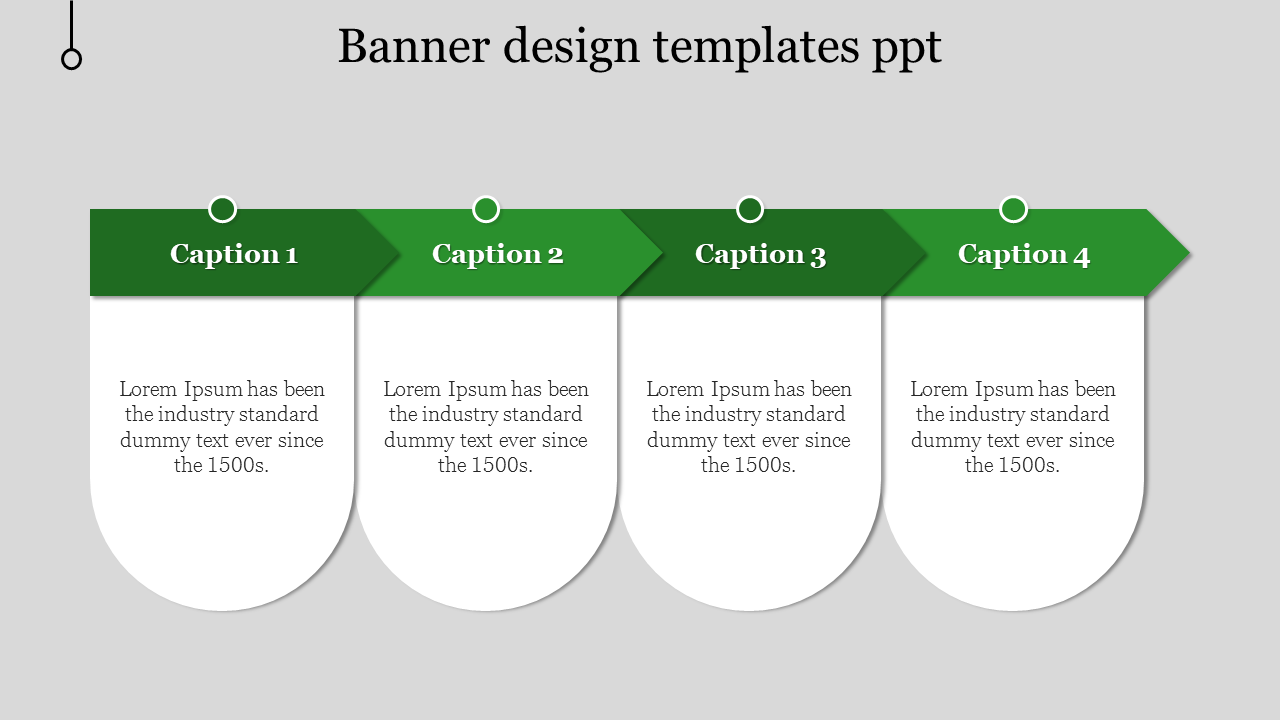 Free - Amazing Banner Design Templates PPT In Green Color